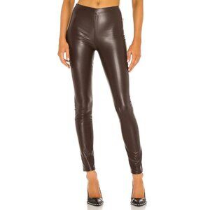 NEW Rag & Bone Nina Faux Leather Skinny Pant Dark Brown Size XS $295 [jb]